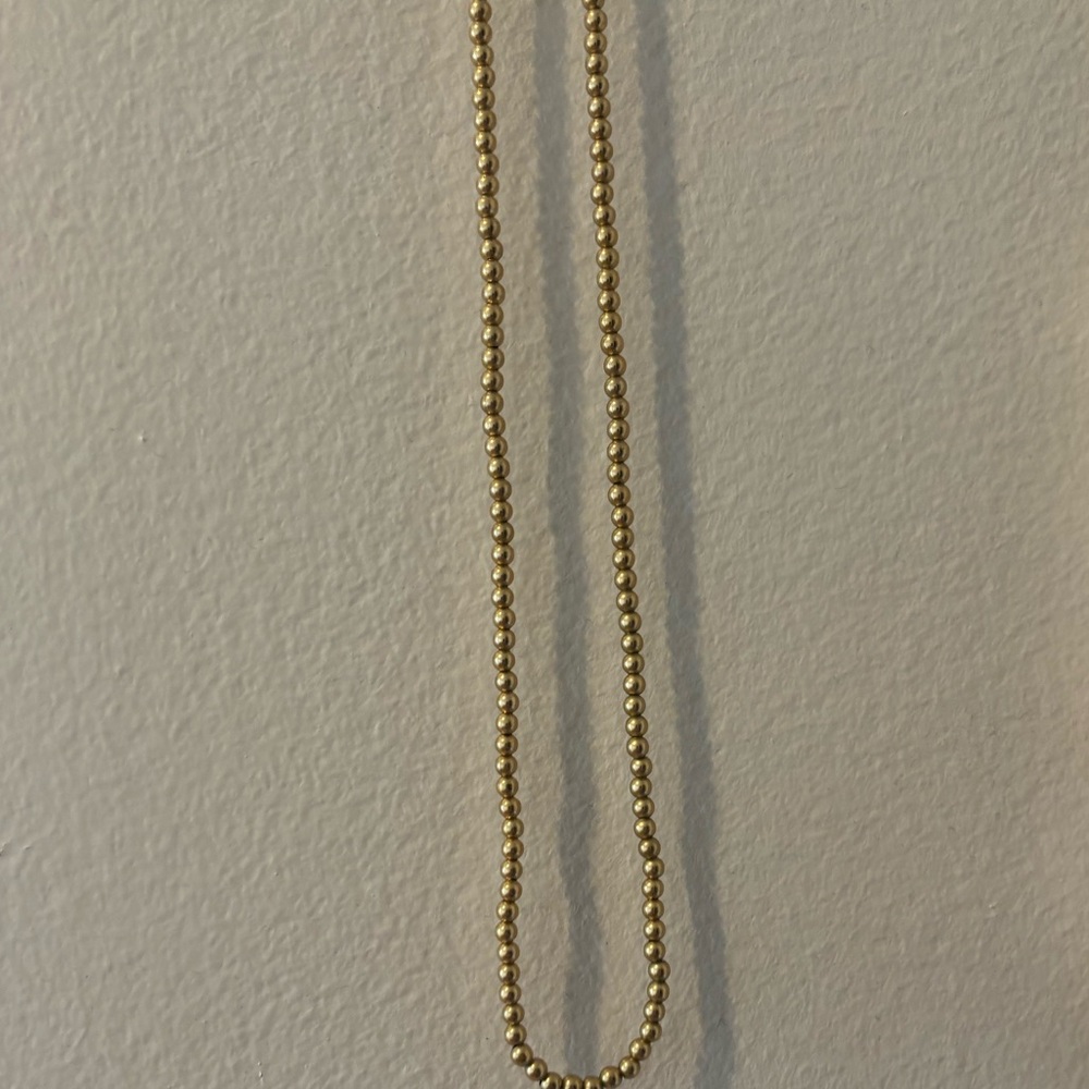 Enewton gold beaded 3mm necklace